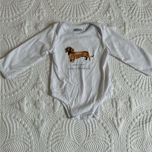 MudPie Dachshund onesie